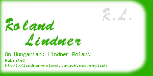 roland lindner business card